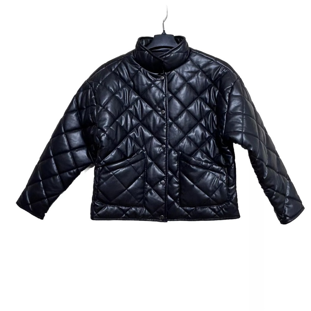 Z Supply Black Quilted Puffer Jacket